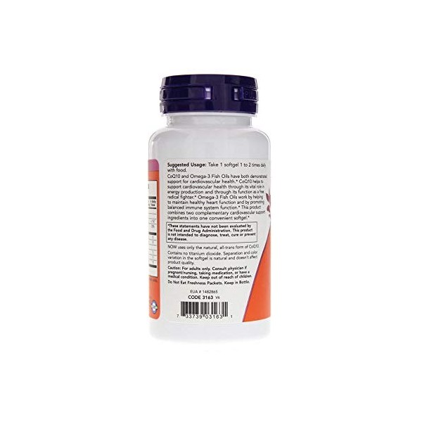 Coq10 With Omega-3, 60Mg With - 60 Softgels