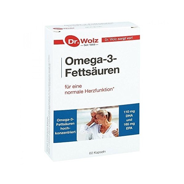 Dr. Wolz Omega-3-Fettsäuren Kapseln, 60 pc Capsules