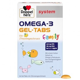 Doppelherz system OMEGA-3 family, 60 pc Tablettes