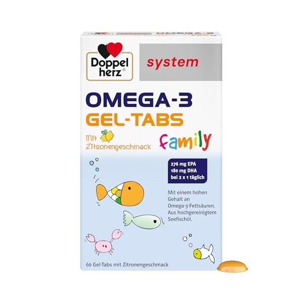 Doppelherz system OMEGA-3 family, 60 pc Tablettes