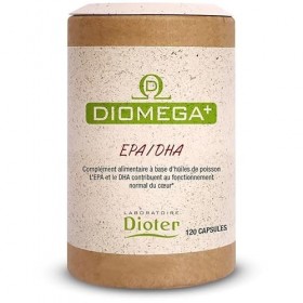 Dioméga Oméga 3 EPA DHA – Complément Alimentaire Naturel – Huile de Poisson Pure Riche en Oméga 3, 6, 9 – Santé du Cœur, du C