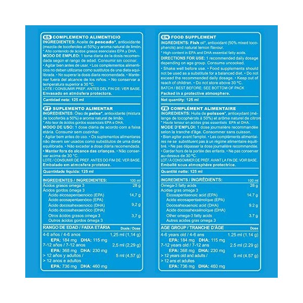 OMEGA 3 MARINO SABOR LIMON 125 ML