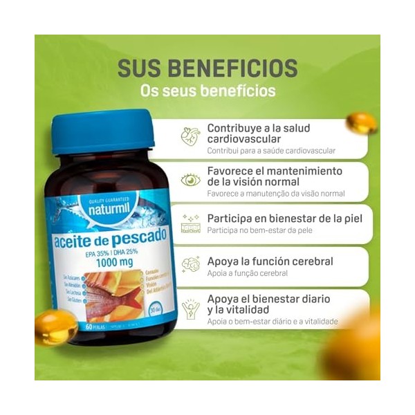 DIETMED ACEITE DE PESCADO OMEGA 3 – huile naturelle pour compléter cuisine et soins corporels, convient à ceux qui recherchen