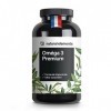 Omega 3 Huile de poisson Premium: 80% Omega 3 en forme de triglycéride – Nettoyé, fortement dosé et issu de poisson durable –