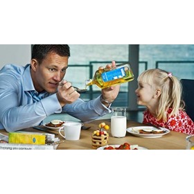 Lysi Huile de foie de Morue - Oméga 3 capital santé Saveur Naturalle - Riche en EPA, DHA et Vitamine A, D, E - 240 ml Les Enf