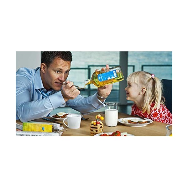 Lysi Huile de foie de Morue - Oméga 3 capital santé Saveur Naturalle - Riche en EPA, DHA et Vitamine A, D, E - 240 ml Les Enf