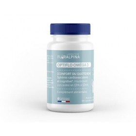 Optiflo Oméga 3-120 Capsules Végétales - EPA et DHA pour la Santé Cardiovasculaire et Cérébrale - Fabriqué en France, Conseil