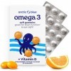 Arctic Blue Oméga-3 Gummies Enfants & Adultes — 250 mg de DHA + 70 mg d’EPA + 10 µg de Vitamine D3 par Gummy — Sans Sucre, Sa