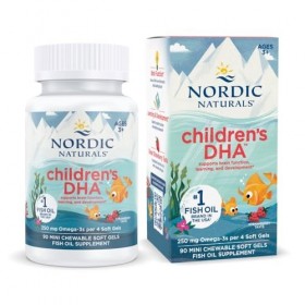 Nordic Naturals Childrens DHA, 250mg Strawberry - 90 softgels Oméga-3