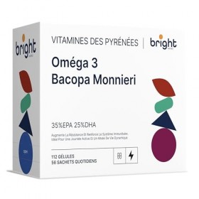 Oméga-3 et Bacopa Monnieri + L-Tyrosine + Caféine – NOOTROPIK, Amélioration de la mémoire, de la concentration, des performan