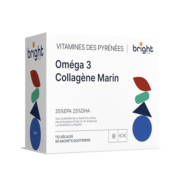 Collagène Marin Hydrolysé avec Acide Hyaluronique et Omega 3 EPA & DHA – Capsules Premium pour la Peau, les Articulations, le