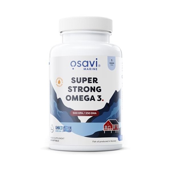 Osavi Super Strong Omega 3, 500 EPA / 250 DHA - 90 softgels