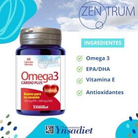 Cardio Plus Omega 3 - Zentrum 60 capsules de Ynsadiet