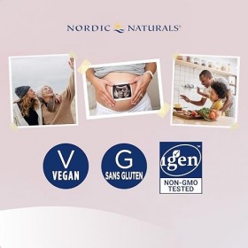 Nordic Naturals, Vegetarian Childrens DHA, 375mg dOméga-3 dHuile dAlgues, avec EPA et DHA, 120 Capsules molles végétalien