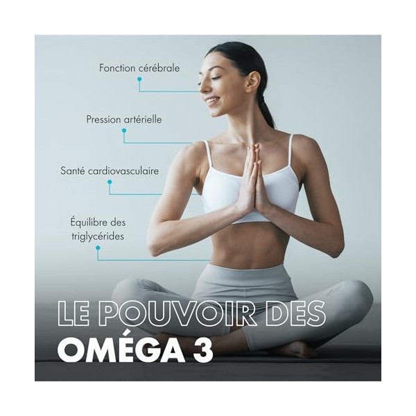 Incite Nutrition Omega3 Huile de Poisson Gélules 2000 mg. 360 Doses, Stock pour 6 Mois d’Acides Gras Omega 3 DHA EPA Puissant...