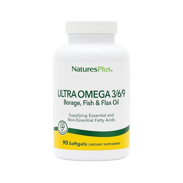 Natures Plus Ultra Omega 3/6/9 1200 mg Gel souple 90