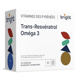Trans-Resvératrol et Omega-3 – Gestion du vieillissement, activateur Sirtuin | Support antioxydant puissant, protection cellu