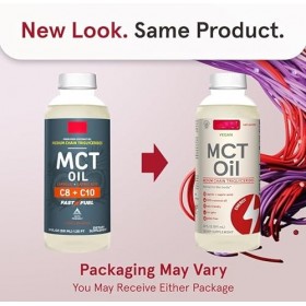 Huile MCT 100 % dérivée de noix de coco - 591 ml - Soutient lénergie et le métabolisme - Non aromatisée