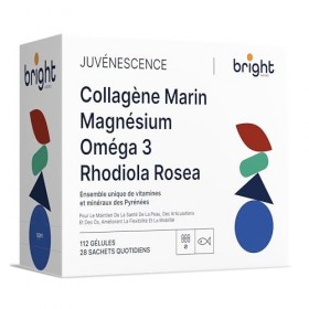Marine Collagen Hyaluronic Acid + Chelated Magnesium + Omega 3 + Rhodiola Rosea – Gestion de Résilience Cellulaire – 4 Supplé