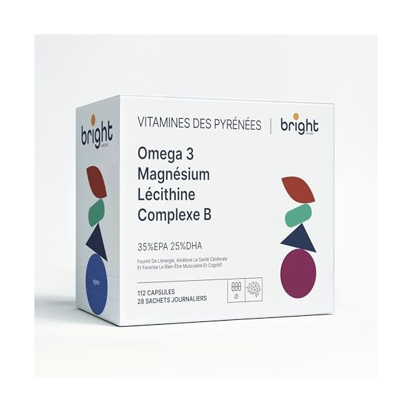 Omega 3 et Magnésium Chélatine + Complexe de Vitamines B + Lécithine de Soja | Énergie, Vitalité et Bien-être |