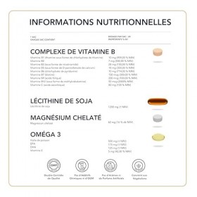 Omega 3 et Magnésium Chélatine + Complexe de Vitamines B + Lécithine de Soja | Énergie, Vitalité et Bien-être |
