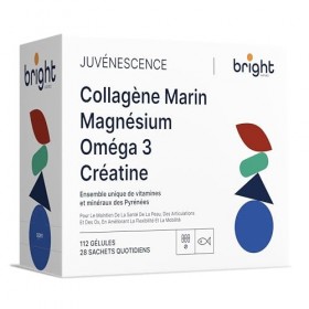 Collagène marin hydrolysé Premium + Acide hyaluronique + Magnésium + Oméga 3 et Créatine - Gestion de l’Âge, 4 Compléments da