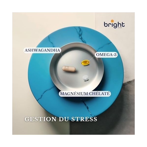 Collagène marin premium avec magnésium, oméga 3 et ashwagandha - Réduit le stress, améliore lhumeur et le sommeil | 28 doses