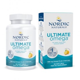 Ultime Omega, citron, 1000 mg, Gels 60 Soft - Nordic Naturals