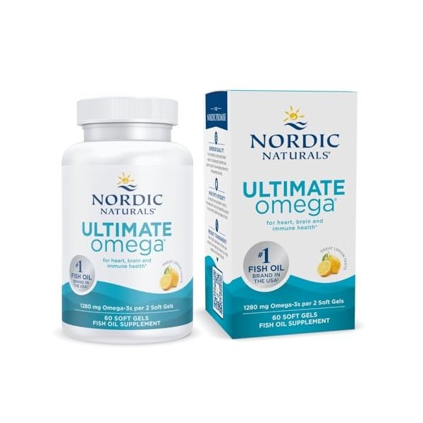 Ultime Omega, citron, 1000 mg, Gels 60 Soft - Nordic Naturals
