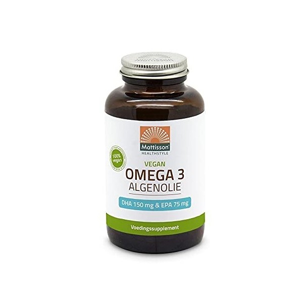 Mattisson Omega 3 Huile dalgues DHA150 / EPA75-120ca
