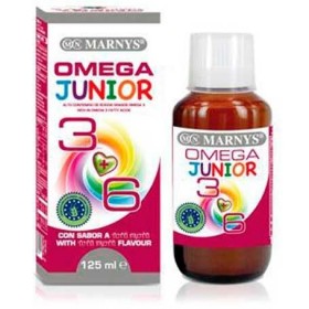 MARNYS OMEGA 3 y 6 junior – complément alimentaire sous forme liquide, contenance 125 ml, particulièrement adapté aux personn