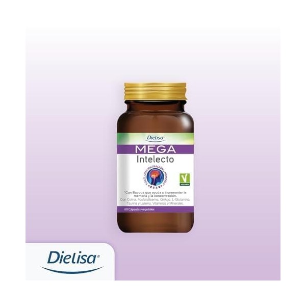 DIETISADIELISA MEGA INTELECTO 60cap. – contribue au fonctionnement normal de l’organisme au quotidien, gélules qui facilitent