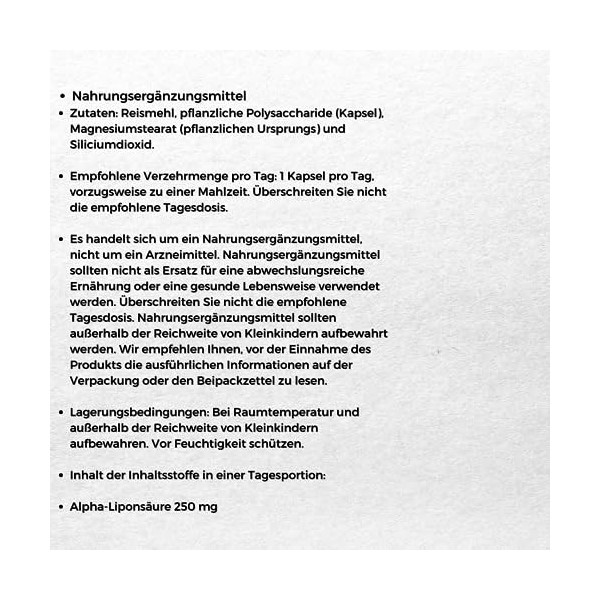 NOW Foods Alpha Lipoic Acid, 250mg - 60 vcaps