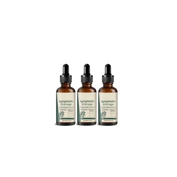 Liquide lymphatique, soutient le système circulatoire et immunitaire, 2 fl oz, sans OGM,3PCS Acide alpha-lipoïque