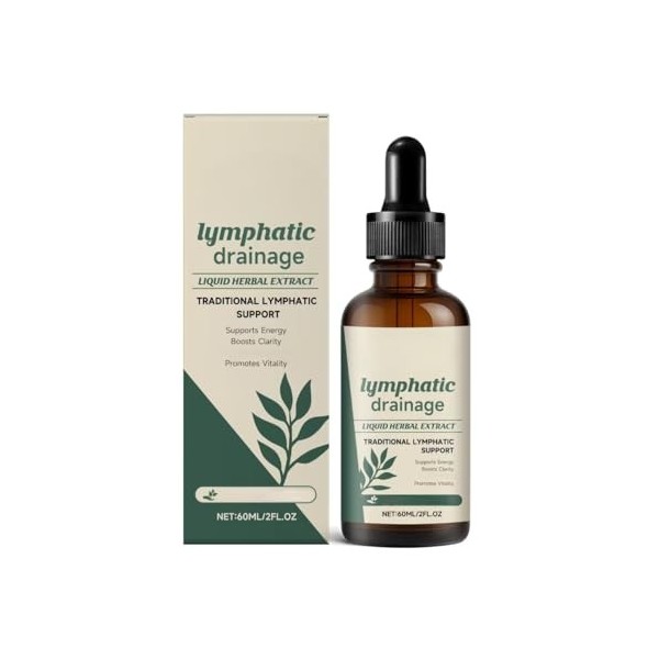 Liquide lymphatique, soutient le système circulatoire et immunitaire, 2 fl oz, sans OGM,3PCS Acide alpha-lipoïque