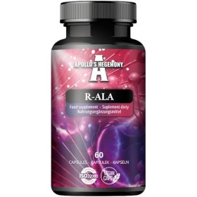 R-Alpha Lipoic Acid 200 mg par gélule - 60 gélules végétaliennes - 2 mois dapprovisionnement - Soutient le métabolisme du gl