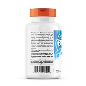 Doctors Best, Alpha-Lipoic Acid Acide Alpha Lipoïque , 600 mg Depot, 2-Day-Dose, 180 Capsules, Hautement Dosé, Testé en Lab