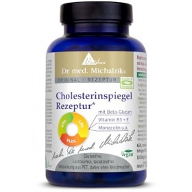 Cholestérol Regulat Dr. med. Michalzik - 120 gélules - Acide lipoïque r-alpha sodium, lycopène, extrait de thé vert, monacoli