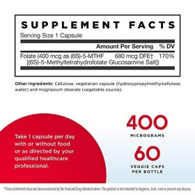 Jarrow Formulas - Methyl Folate 60 capsap Pack of 2 