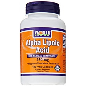 NOW Foods Acide alpha-lipoïque VCaps, 250 mg, 120 unités