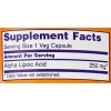 NOW Foods Acide alpha-lipoïque VCaps, 250 mg, 120 unités