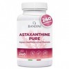 Bandini® Astaxanthine 240 comprimés 8 mois | Pure 8 mg dAlgue Marine Haematococcus Pluvialis | Concentration & Biodisponib