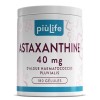 Astaxanthine Pure à Haute Dose PiùLife, 40 mg de Haematococcus Pluvialis, 2 mg d’Astaxanthine Naturelle Biodisponible, Complé...