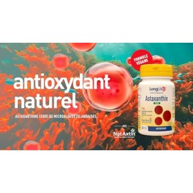 LongLife® Astaxanthine Vegan 8 mg | Astaxanthine naturelle de micro-algue | Origine hawaïenne | Puissant antioxydant et bien-