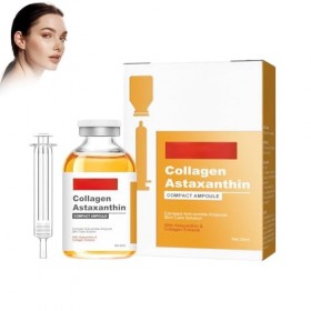 Ampoules De Sérum Dastaxanthine 30ml, Ampoule Coup D Eclat Visage Lifting, Serum Dastaxanthine, Pour Aider à Réduire Les Ri