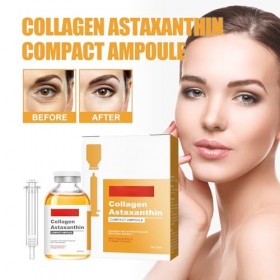 Ampoules De Sérum Dastaxanthine 30ml, Ampoule Coup D Eclat Visage Lifting, Serum Dastaxanthine, Pour Aider à Réduire Les Ri