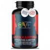 OVF Astaxanthine 8 mg par capsule, 90 gélules, 3 mois de réserve pour protéger contre loxydation, Astaxanthine Bio Antioxyda