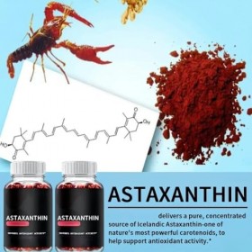 astaxanthine-pour la santé de la peau et des yeux-facile à avaler, absorption optimale.