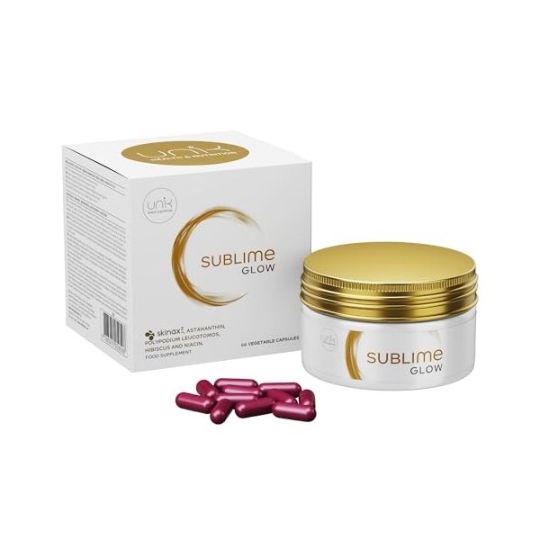 Astaxanthine Antioxydant pour Taches Pigmentaires + Teint Irrégulier + Cernes + Rougeurs - Nutricosmétique avec SkinAx + Poly