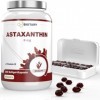 BIOTARY Astaxanthine 8 mg 200 gélules végétales Végétaliennes et naturelles, avec vitamine E, boîte à pilules incluse, testée